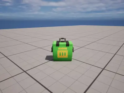 Stylized Ammo Box - Game Ready 3D Prop Low-poly 3D model