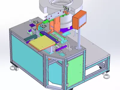 Automatic screwdriver tip feeding and dispensing machine 3D model