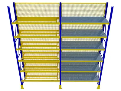 heavy duty racking system 3D model