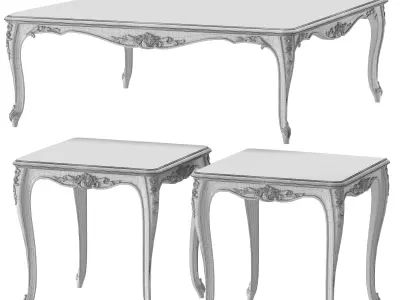 chairish  coffee table  art 8732 3D model