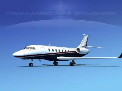 Dassault Falcon 2000 V07 3D model purchase