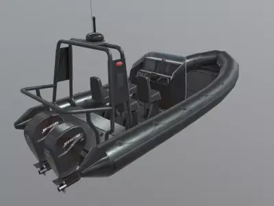 Modular Rib Low-poly 3D model