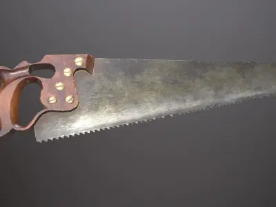 Hand Saw Low-poly 3D model shop