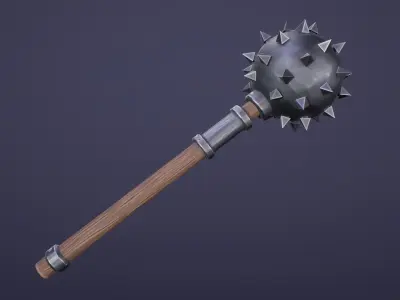 Stylized Morning Star Low-poly 3D model