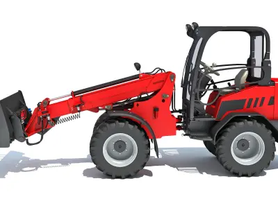 Grab Bucket Telehandler 3D model