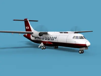 ATR  ATR-42-500 Air Charter America 3D model