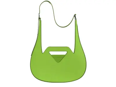 Yellowish green Leather Shoulder Bag 3D model