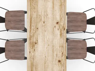 Bar Table and Stool Sets 05 3D model