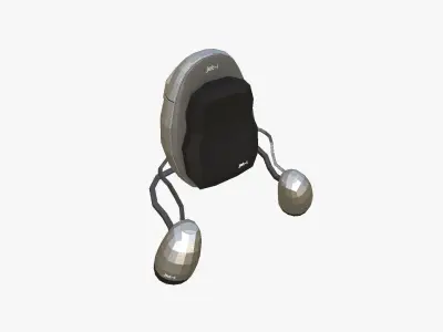 Jetpack Low Poly I05 - SciFi Character Design Low-poly 3D model