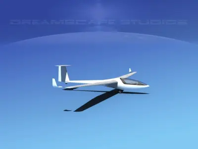 Glaser-Dirks DG-300 Glider Unmarked 3D model
