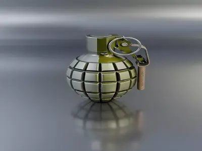 Realistic Military Hand Grenade 3D Model  3D model