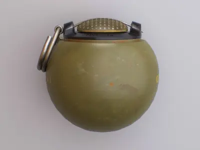 The BEANO T-13  - Grenade  Low-poly 3D model Low-poly 3D model
