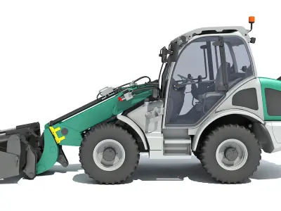 3D Wheel Loader 3D model