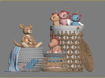 Kids Room Decor 14 3D model