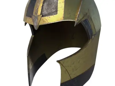 Thanos helmet Low-poly 3D model