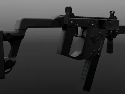 Kriss Super V Vector Model Low-poly 3D model