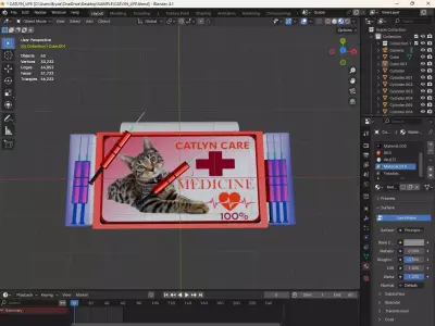 RED MEDICINE FREE Free low-poly 3D model