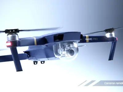 dji mavic pro quadcopter 3D model