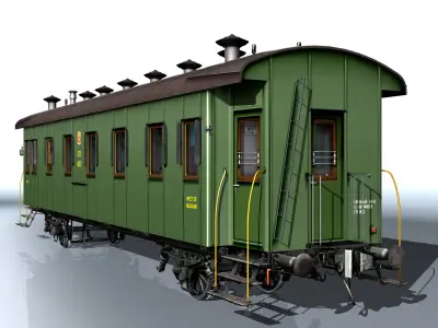 Passenger wagon 3D model