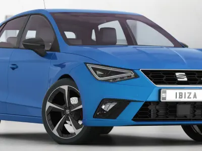 SEAT Ibiza 2022 With interior 3D model