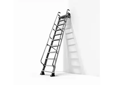 Industrial Factory Ladder Section for 3D print 3D model