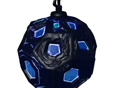 SciFi Geometric Energy Core Orb 3D model