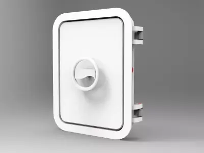 Nurbs Watertight Hatch Included Inner Parts  3D model