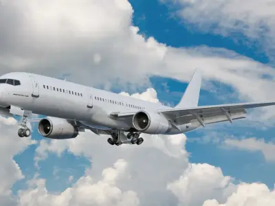 Boeing 757-200 Animated Realistic Jet Airliner Plane 3D model 3D model