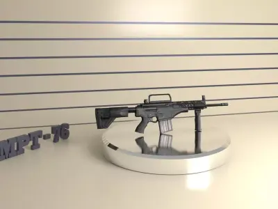 MPT-76 Turkish Weapon Piyade Tufegi  Low-poly 3D model