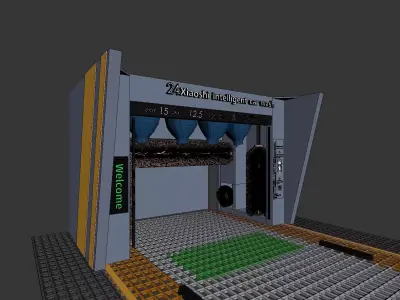 car wash 3D model 5