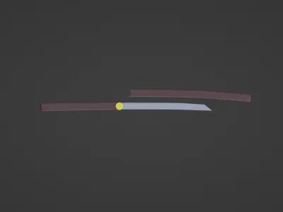 Ninja short sword 3D model