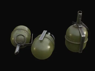 Soviet hand Grenade RGD-5 Low-poly 3D model