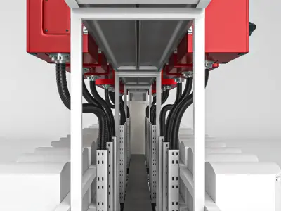 Solar Inverter Room Low-poly 3D model