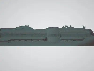 AIDAprima cruise ship 3D print model 3D print model