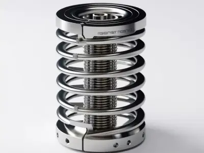 Futuristic Cybernetic Spine Implant 3D model
