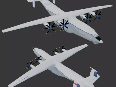 Ansaldo Italian Biplane Free 3D model