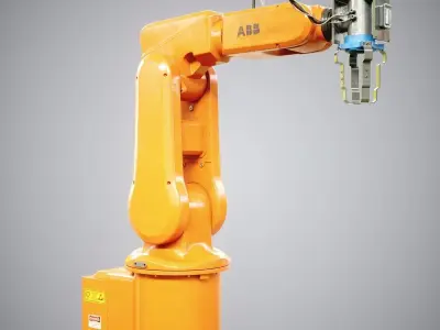 Industrial Robot 120 Low-poly 3D model