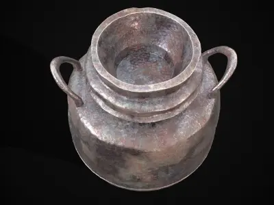 Antique Metal Jug Low-poly 3D model