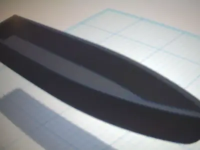 Simple boat 3D print model