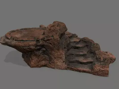 Ladder Ruin Low-poly 3D model get