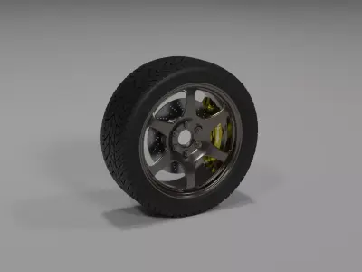 Wheel MICHELIN Detailed 3D Model 3D model 3D model
