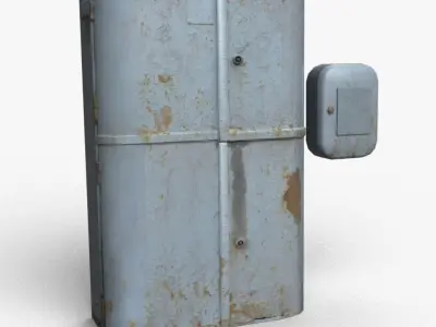 Old switchboards Low-poly 3D model