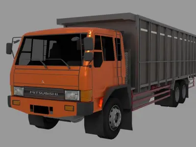 MITSUBISHI FUSO FN 527 SM Low-poly 3D model by AzkA3D
