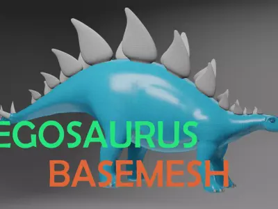 stegosaurus basemesh 3D model