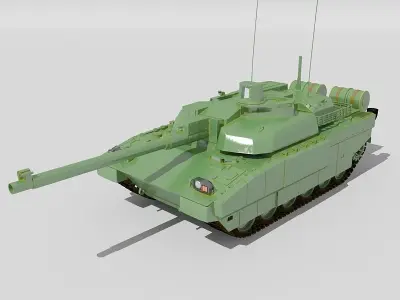 Leclerk military tank 3D model