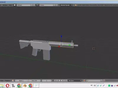 CASTOM M4 Free low-poly 3D model