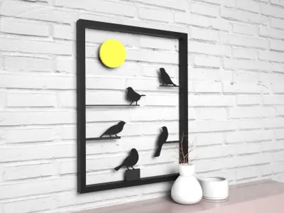 Bird Decoration Model Free 3D model