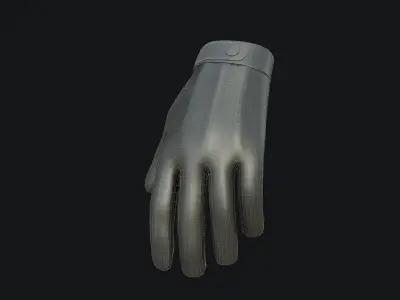 Gloves PBR Game-ready Low-poly leather glove Low-poly 3D model