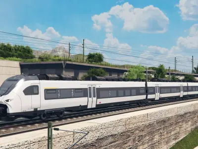German Regional Train - Mireo Plain Livery Low-poly 3D model