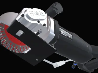 Wall Slotting Machine 3D model